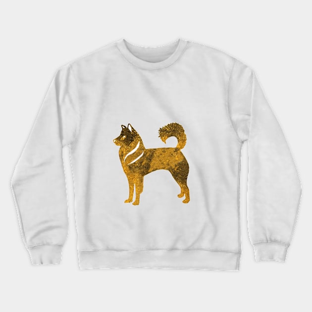 Golden Husky Dog Crewneck Sweatshirt by Manitarka